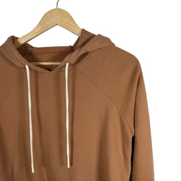 Splits59 Women’s Zoey Relaxed Cropped Hoodie in Cafe Au Lait Size S - Picture 5 of 9